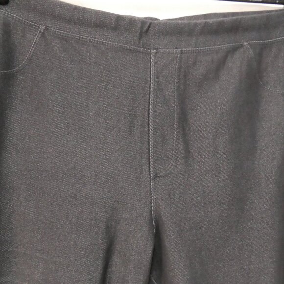 KATE & LEO | size X | Charcoal Denim Joggers | Faux Pockets - Picture 4 of 16